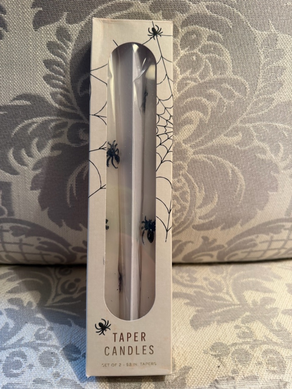 2 pk NIB Anthropologie Mystic Icon Taper Candles - Spider Edition Halloween